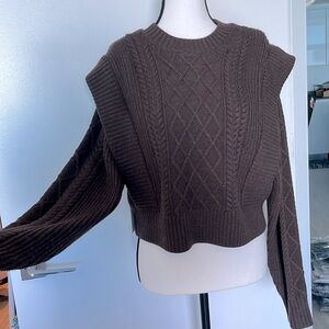 BaBaton Seek sweater in Mocha 100% wool NWT